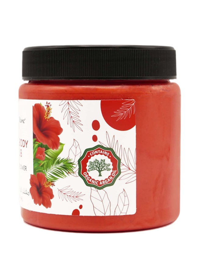 Face And Body Scrub With Hibiscus Flower Red 500grams