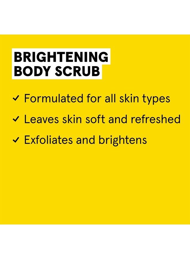 ACURE Brightening Body Scrub | 100% Vegan | For A Brighter Appearance | Sea Salt & Niacinamide (Vitamin B3) | Brightens & Rejuvenates | All Skin Types | 6 Fl Oz