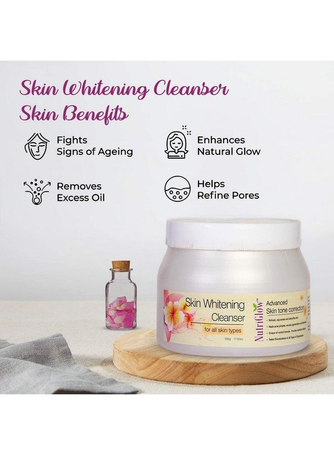 Skin Whitening Cleanser For Antipigmentation & Blemishes Facial Cleanser Heal Acne Pimple & Blemishes Oil Control 500 G