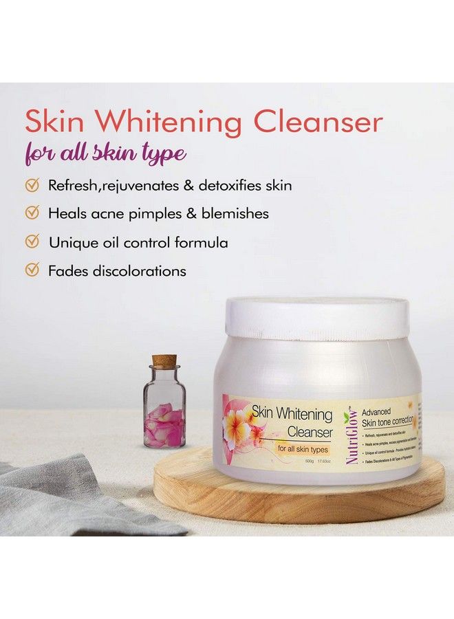 Skin Whitening Cleanser For Antipigmentation & Blemishes Facial Cleanser Heal Acne Pimple & Blemishes Oil Control 500 G