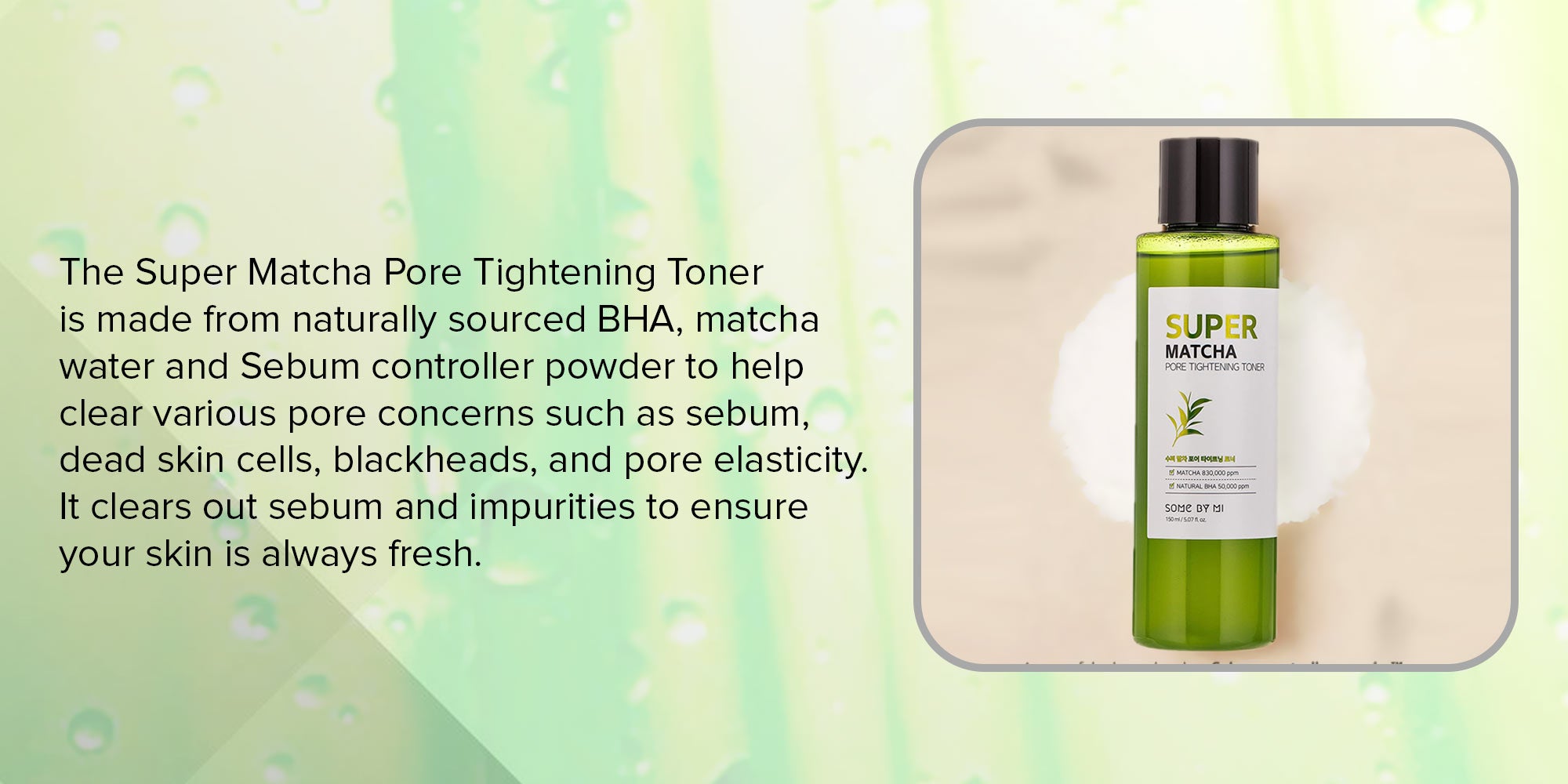 Super Matcha Pore Tightening Toner Green 150ml