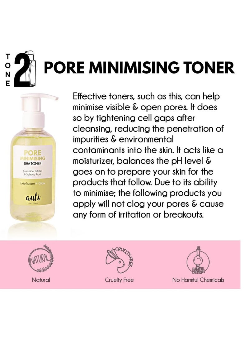 Auli Pore Minimising BHA Toner for All Skin Types 210ML