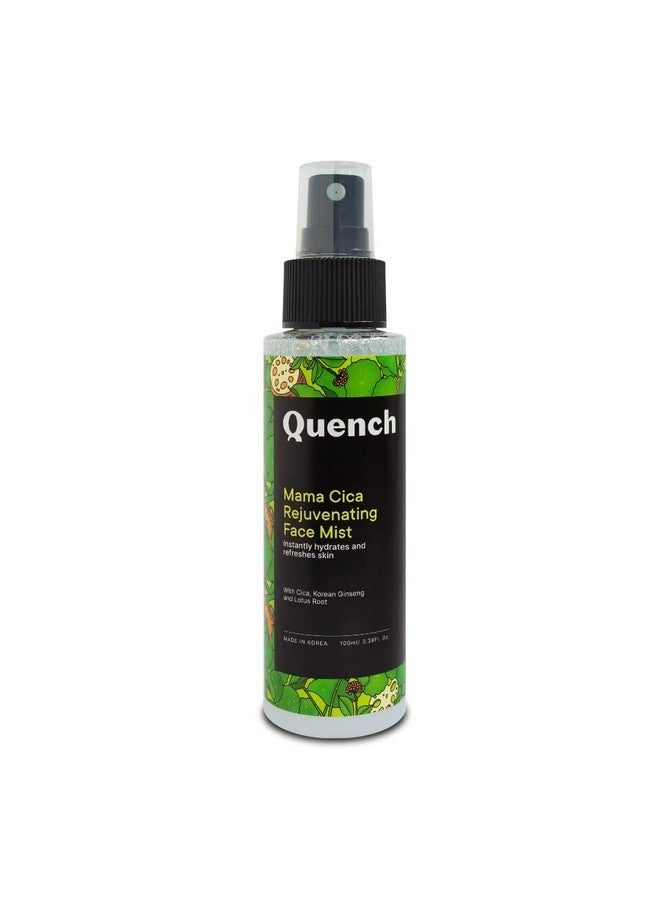 Quench Mama Cica Rejuvenating Korean Face Mist Hydrating Mist With 2% Niacinamide With Cica & Korean Ginseng (100Ml)