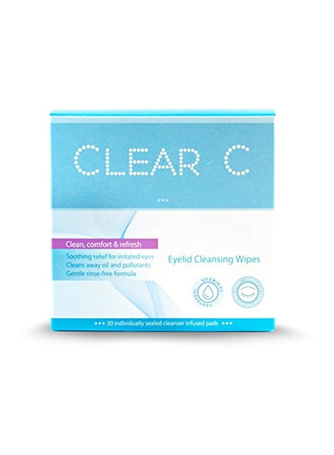 Pack Of 3 Clear C Eyelid Cleansing Wipes