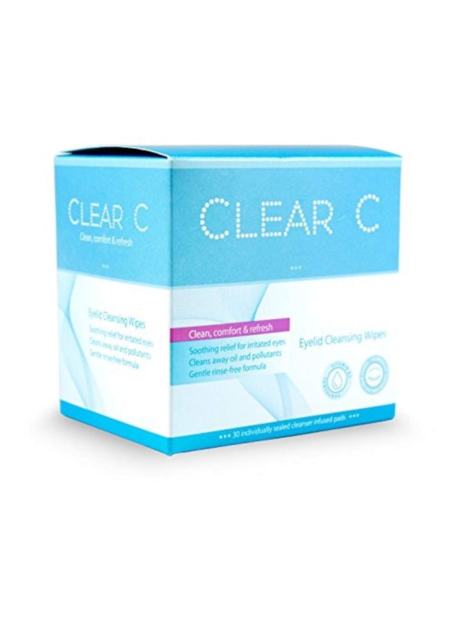 Pack Of 3 Clear C Eyelid Cleansing Wipes