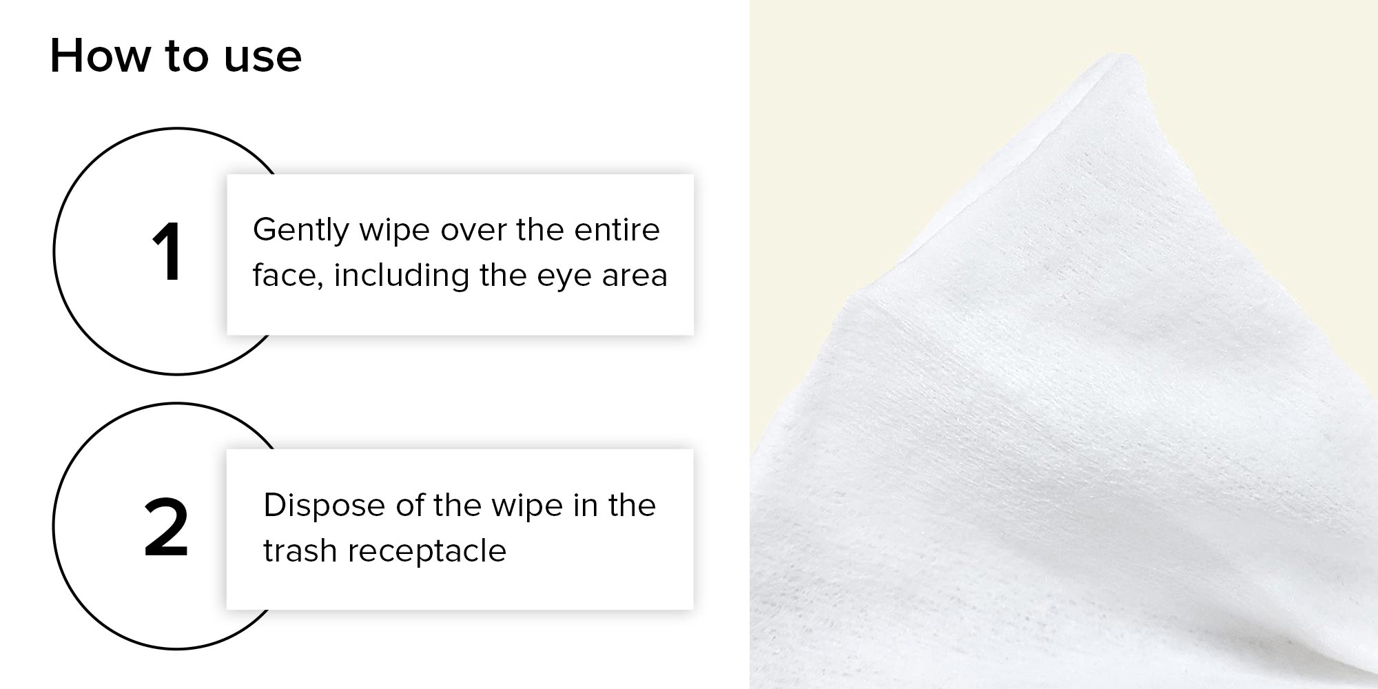 Pack Of 2 Ultra-Calming Makeup Removing Wipe 7.4 x 7.2inch