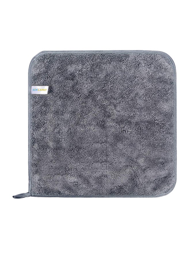 Pack Of 3 Microfiber Face Cloth Grey 12 x 12inch