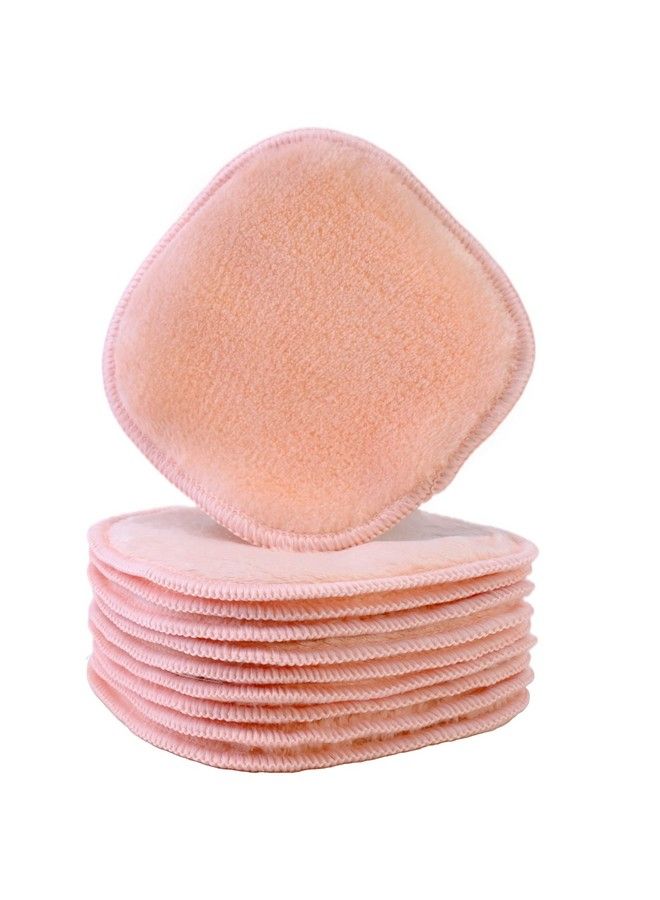 Premium Hypoallergenic Microfiber Fleece Makeup Remover And Facial Cleansing Cloth 5 X 5 In 10 Pack (Light Coral)