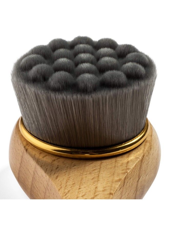 Manual Facial Cleansing Brush Soft Bamboo Fibers Skin Cleanser & Scrubber For Applying Face Mask Acne Washing Daily Deep Pore Cleaning Men And Women