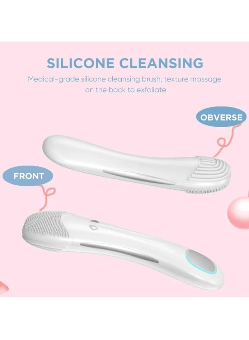 Facial Cleansing Brush Waterproof Electric Reachargeable Face Cleansing Brush Device for Deep Cleaning Gentle Skin Care Brush