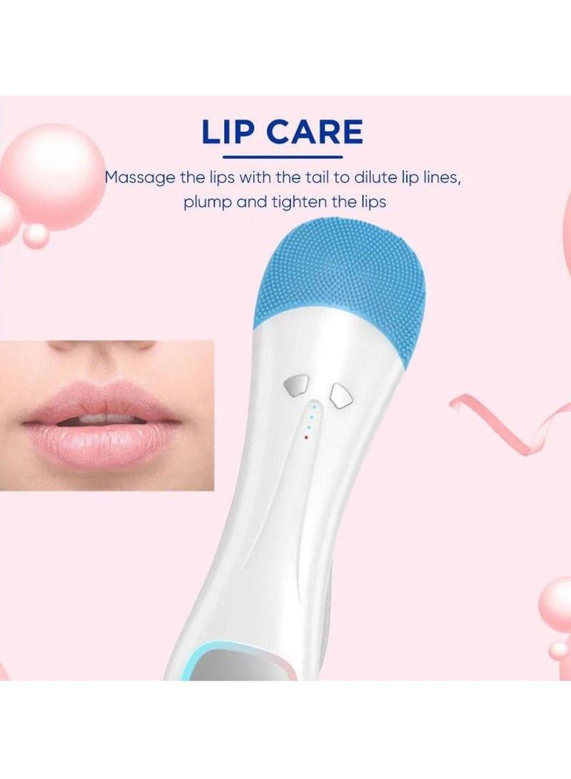 Facial Cleansing Brush Waterproof Electric Reachargeable Face Cleansing Brush Device for Deep Cleaning Gentle Skin Care Brush