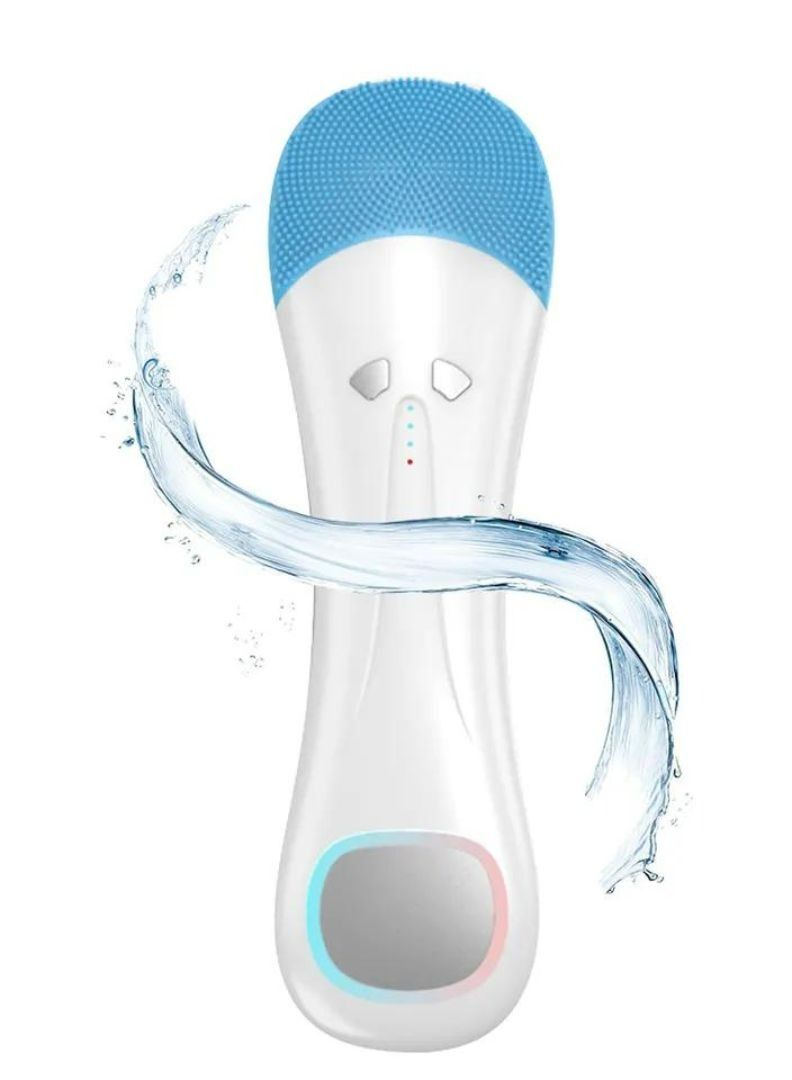 Facial Cleansing Brush Waterproof Electric Reachargeable Face Cleansing Brush Device for Deep Cleaning Gentle Skin Care Brush