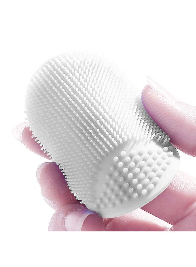 Face Scrubber Facial Exfoliator Face Scrub Brush Soft Face Brush Silicone Facial Cleansing Brush Face Exfoliator Blackhead Acne Pore Pad Cradle Cap Face Wash Brush For Deep Cleaning Skin 4 Pack