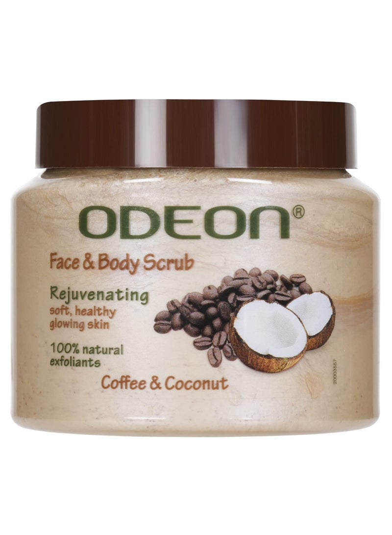 Odeon Coffee Coconut Rejuvenating Exfoliating Body Scrub 300ml