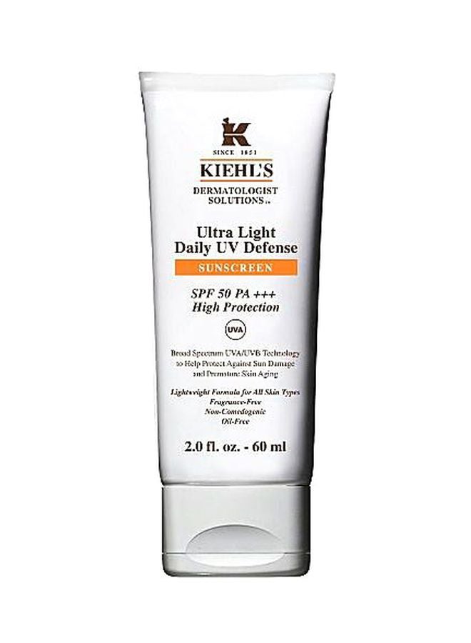 Ultra Light Daily Defence Sunscreen Spf50 Clear 60ml