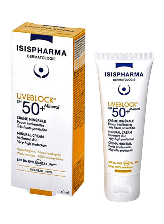 50 SPF + Mineral Suncreen Cream 40ml