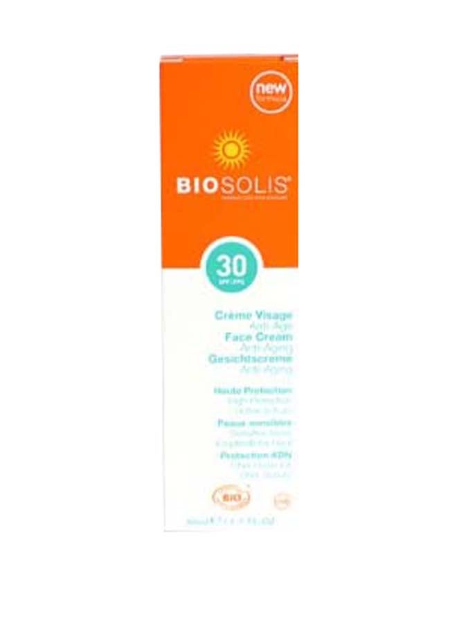 Organic Anti-Aging Face Cream SPF 30 50ml