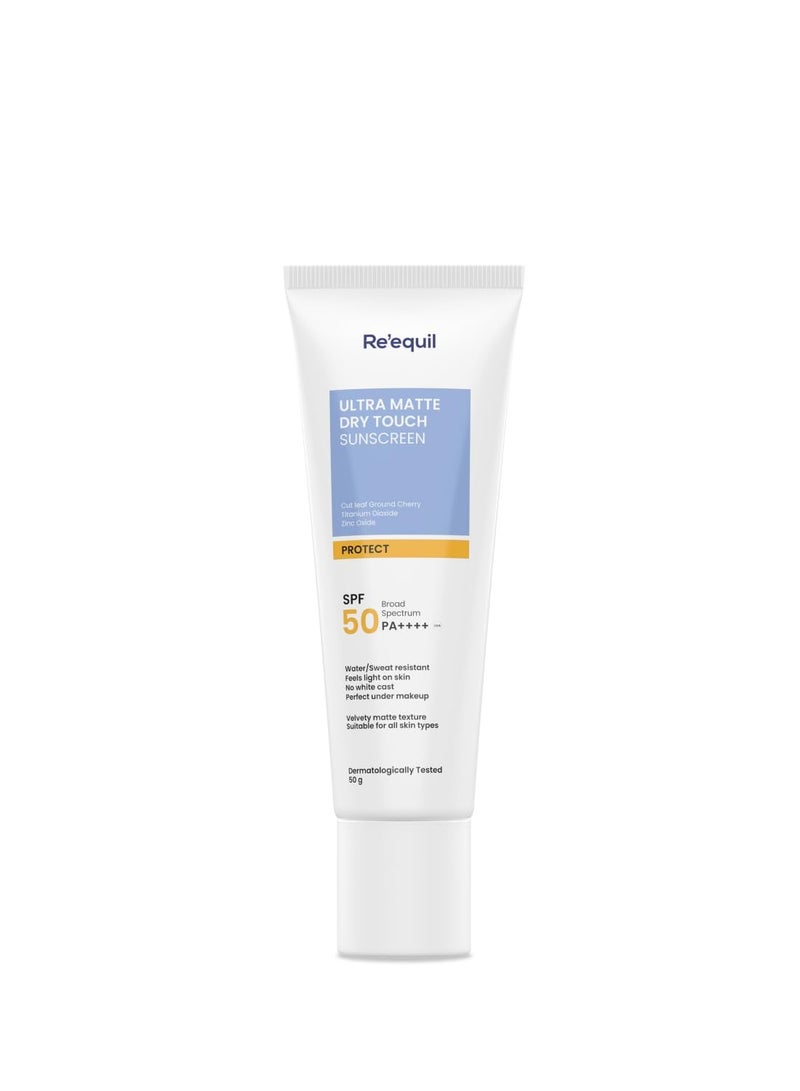 RE' EQUIL Ultra Matte Dry Touch Sunscreen Gel SPF 50 PA++++