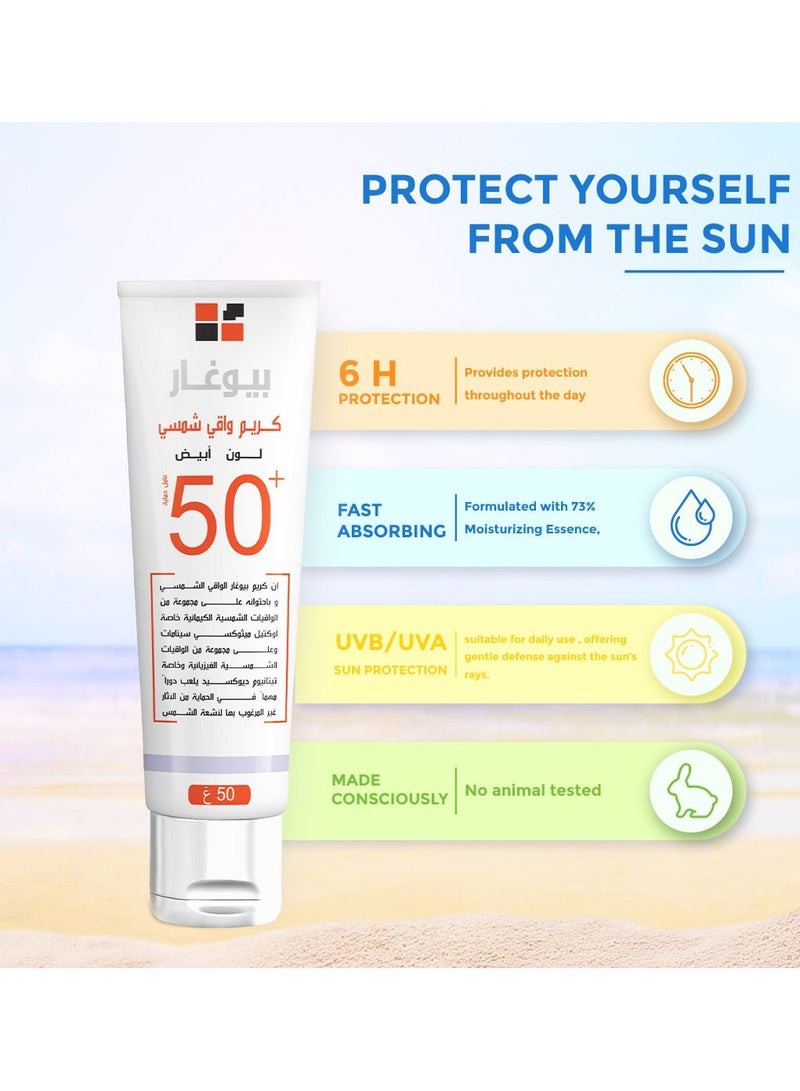 Sunblock SPF50+ White Color 50gm