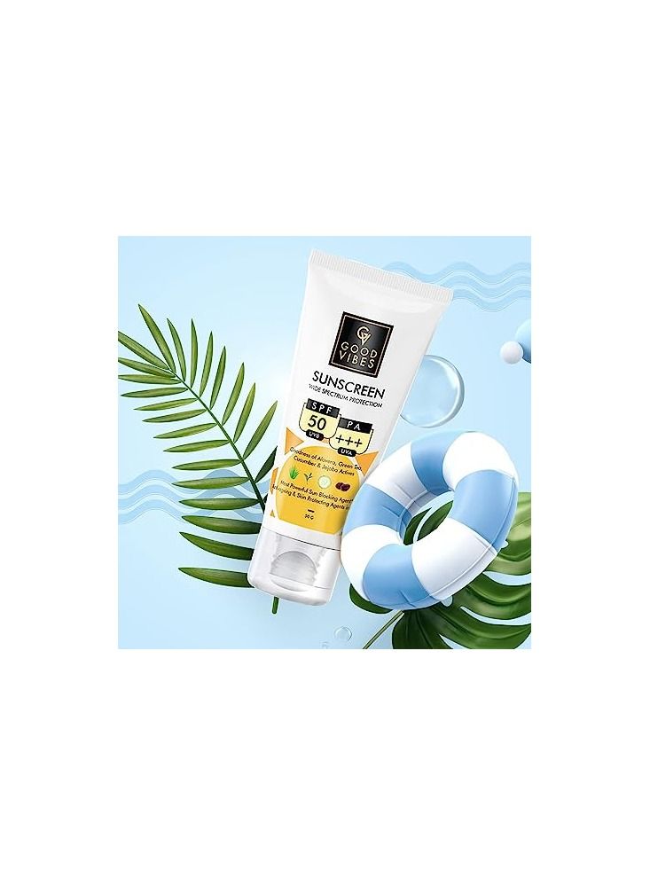 Good Vibes Wide Spectrum Protection Sunscreen With SPF 50