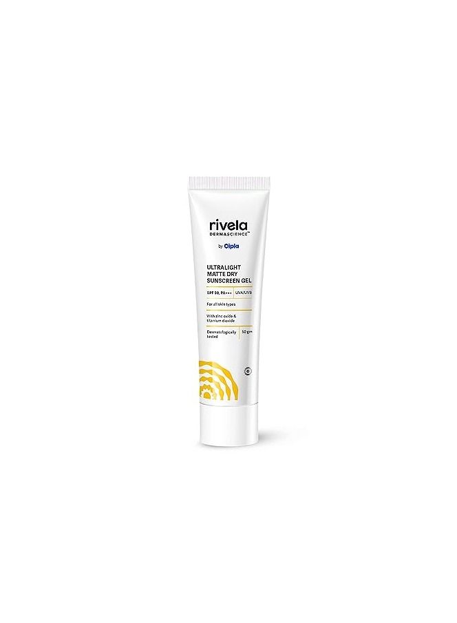 Rivela Dermascience Ultralight Matte Sunscreen Gel SPF 50, PA+++