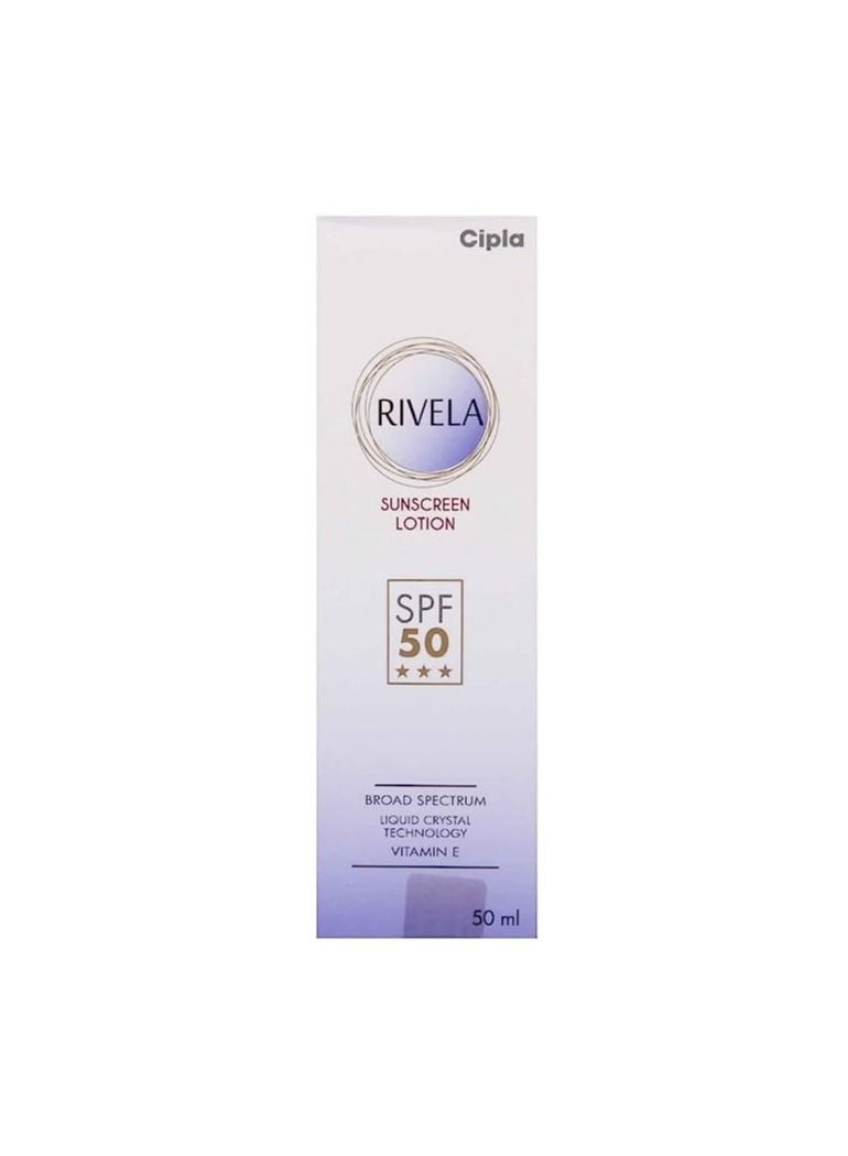 Rivela SPF 50 Bottle of 50 ml Sunscreen Lotion