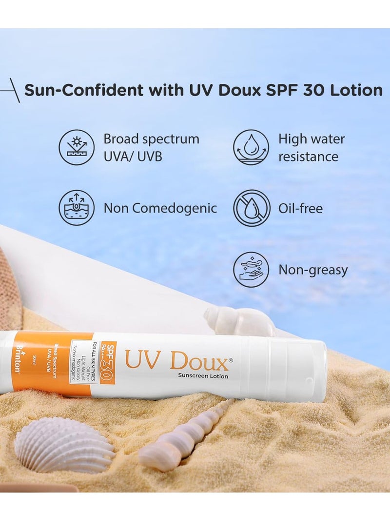 Brinton UvDoux Sunscreen Lotion with SPF 30 50ML Pack of 2