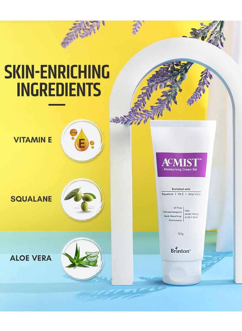 Brinton AcMist Vitamin E Aloe Vera Based Moisturizing 50G