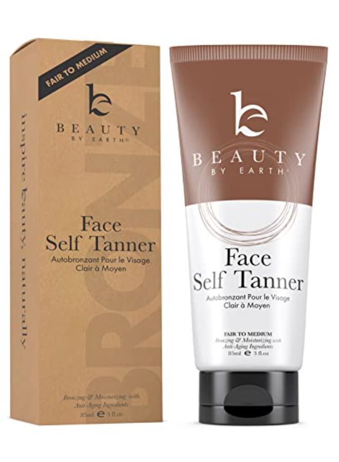 Face Self Tanner Tanning Lotion - Fair To Medium Self Tanning Lotion Fake Tan, Tanning Lotion Self Tanner Face Tanner, Sunless Tanner For Face, Buildable Natural Glow, Self Tan Sunless Tanning Lotion