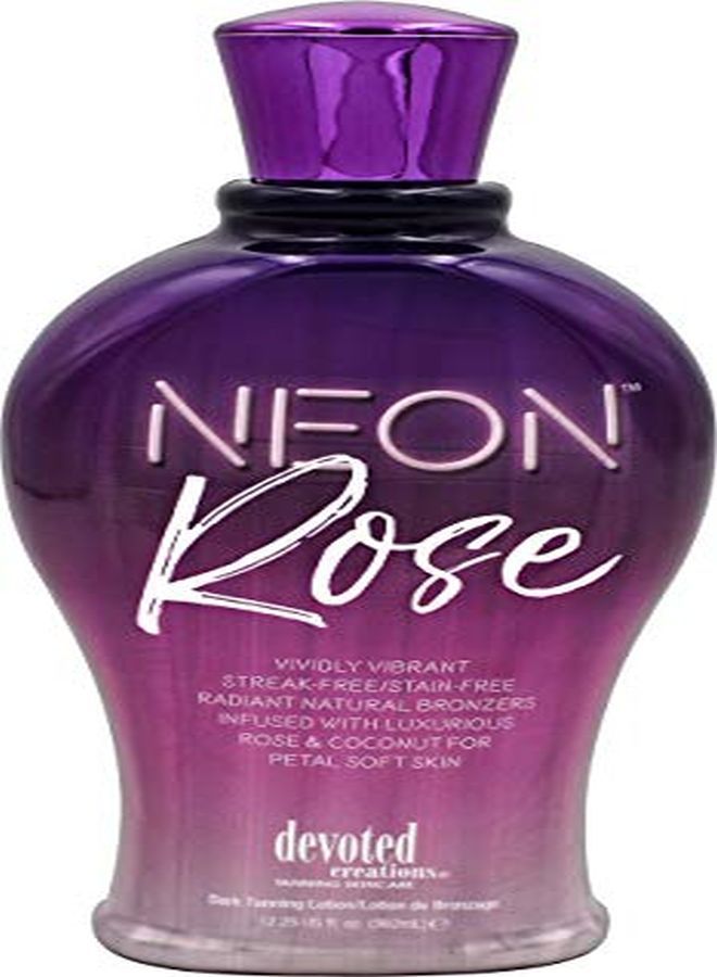 Neon Rose Tanning Lotion With Natural Bronzers 12.25 Oz