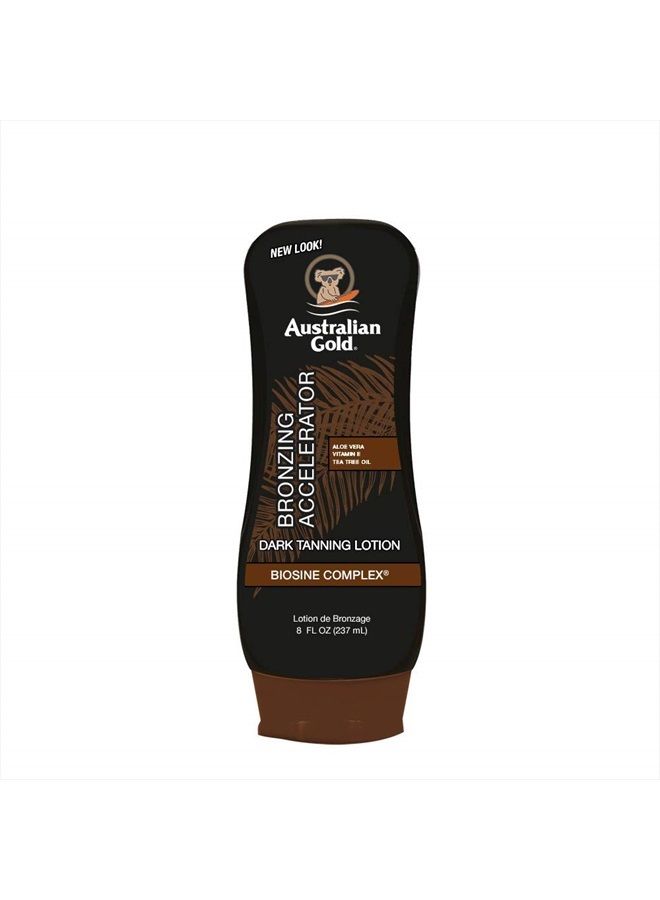 Dark Tanning Accelerator Lotion With Bronzer, 8 Ounce, New Package Same Formula, B003GX5SSC