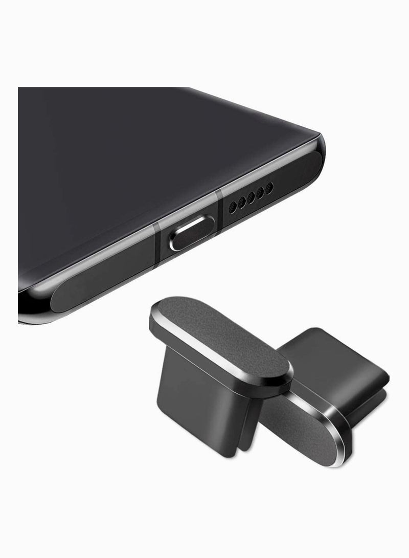 Dust Plug, Metal Anti Type C Charging Port Plug Protector Caps for Samsung Galaxy S20, Note 20, All Type-c Devices, with Cap Plugs Protectors, 2 Pack
