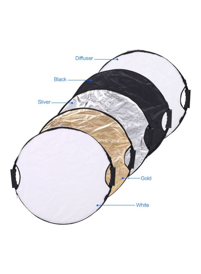 5-In-1 Photography Collapsible Lighting Reflector Multicolour