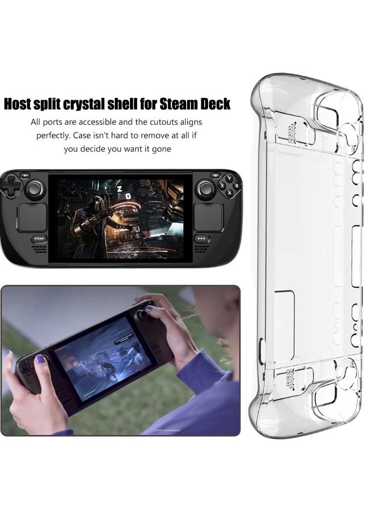 Clear Protective Case for Valve Steam Deck Crystal Pc Hard Dustproof And Drop-proof All Round Protection