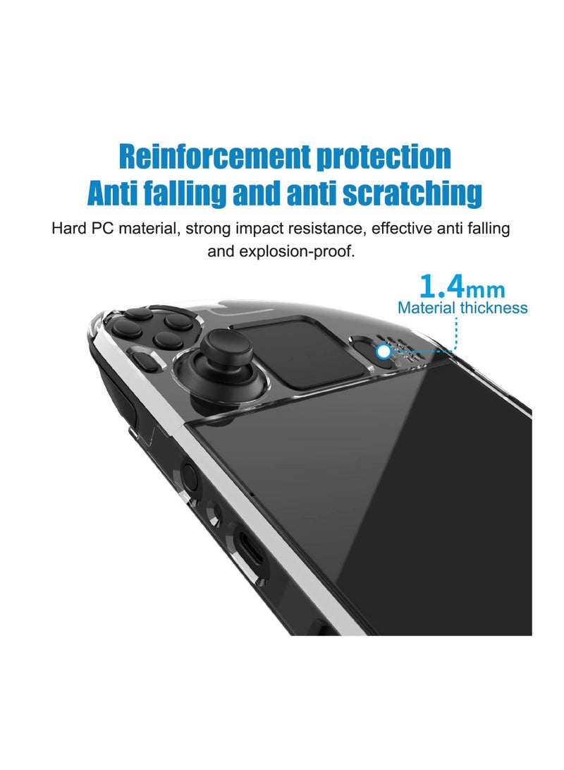 Clear Protective Case for Valve Steam Deck Crystal Pc Hard Dustproof And Drop-proof All Round Protection
