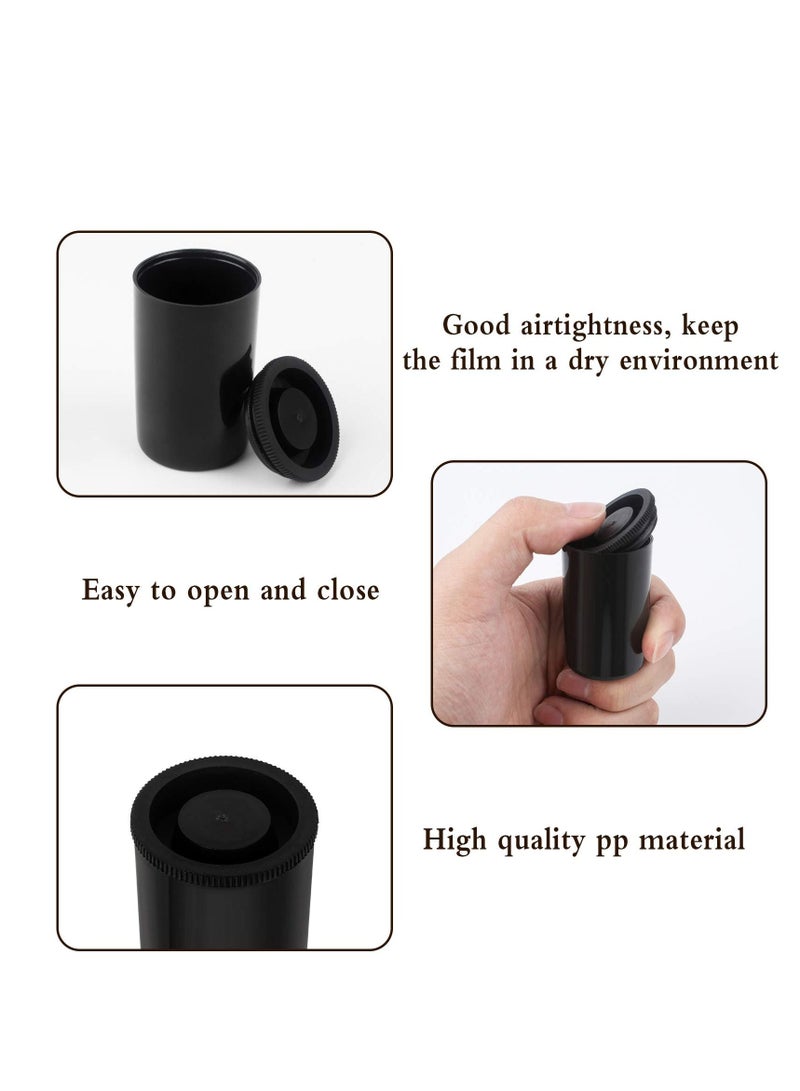 30Pcs 35mm Film Cannisters for Science Plastic Canister Camera with Lids Scientific Activity Small Accessories