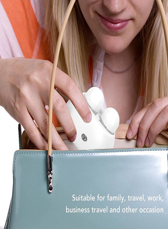 Contact Lens Cleaner Exquisite Small Portable Travel Rapid Vibration Electric Automatic Machine for Soft Lenses Work Home Use (White)