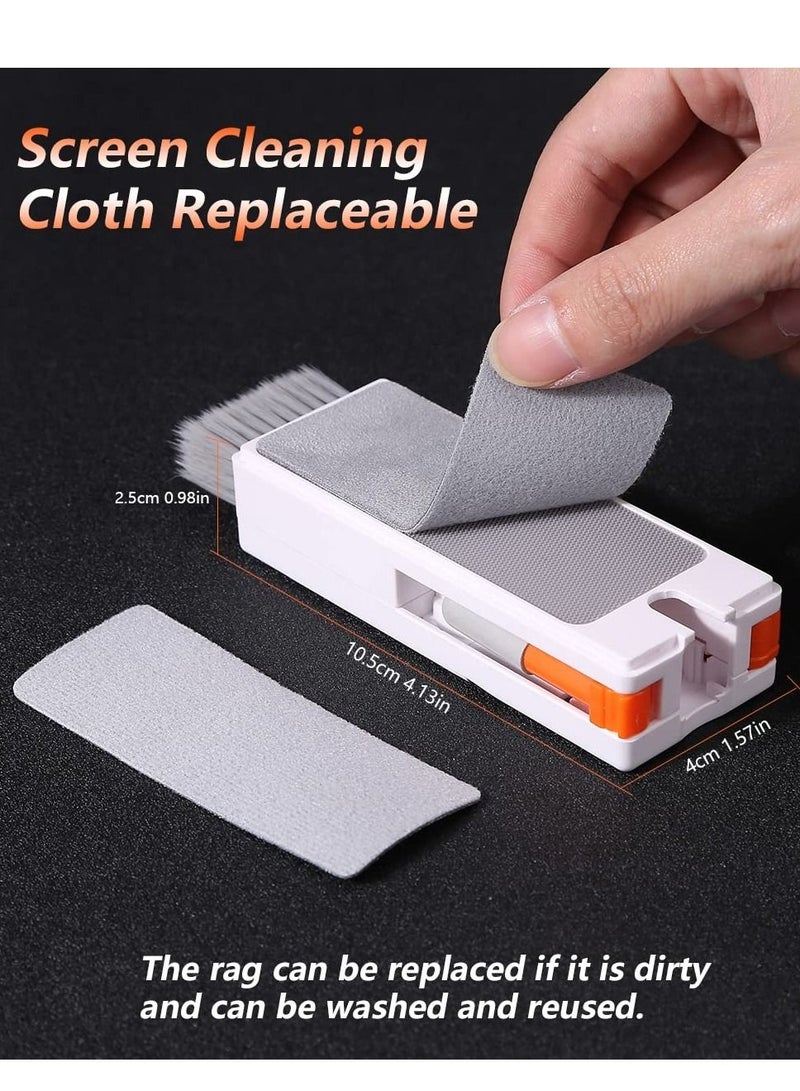 Keyboard Cleaning Brush Kit 11 in 1 Electronics Set Multi Cleaner Tool Multi-Function for Phone Camera Lens Computer with 3ml Mist Spray New Compact Design