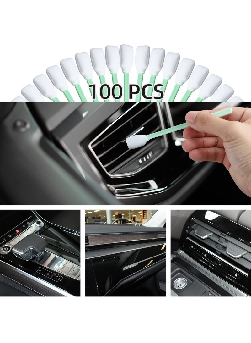 SYOSI Foam Cleaning Swabs, Lint-Free Swabs Tips Sponge Stick for Inkjet Printer, Camera, Optical Lens, and Electronics (100pcs)