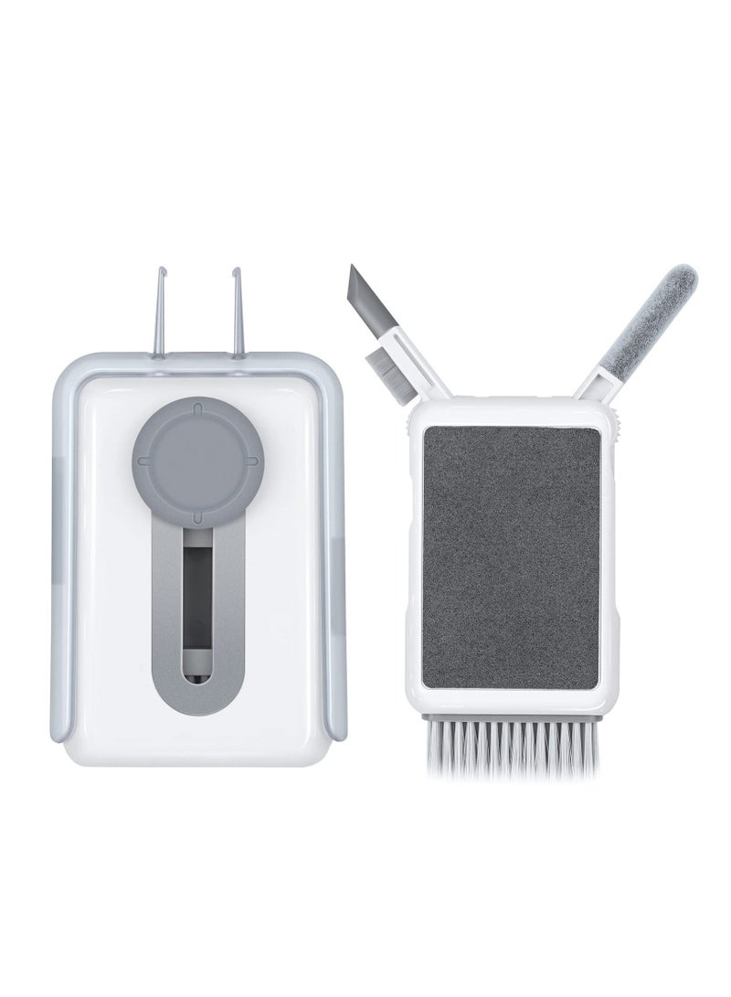 6-in-1 Keyboard Cleaner, Laptop Screen Electronic Cleaner Kit with Soft Brush Keycap Puller, for Airpod, Laptop, PC Monitor, TV, Earbud, Phone, Computer