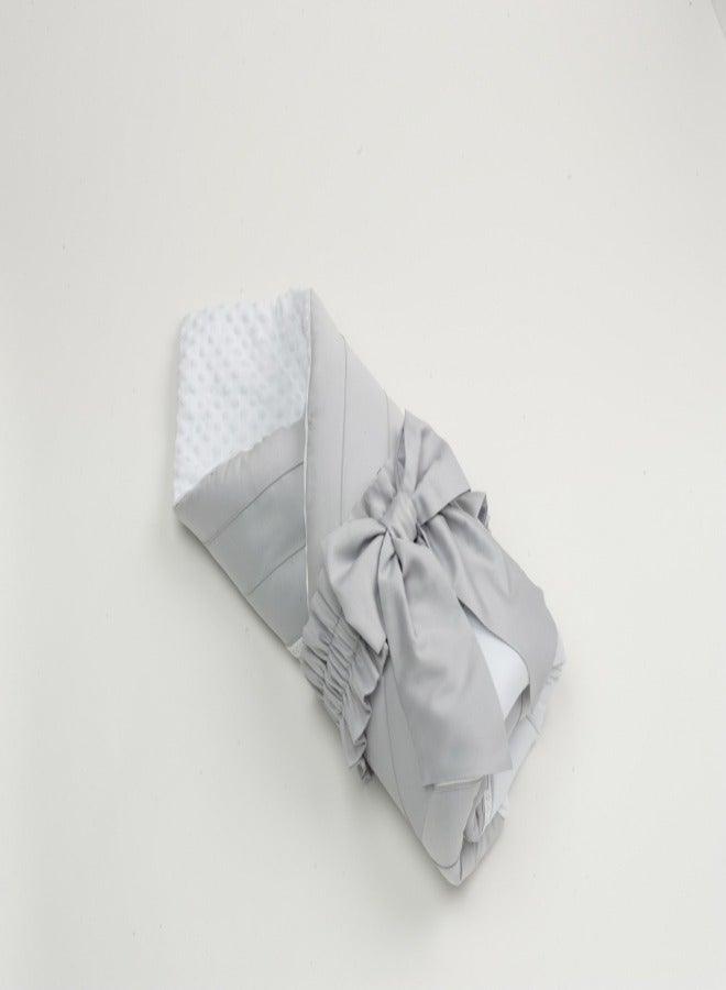 Newborn Bedding Set Grey Teddy - Grey With Bows - Soft, Cozy, Comfortable, Fitted Sheet-Baby's Nursery - Gender-Neutral Design - Perfect Gift for Baby Showers & New Parents