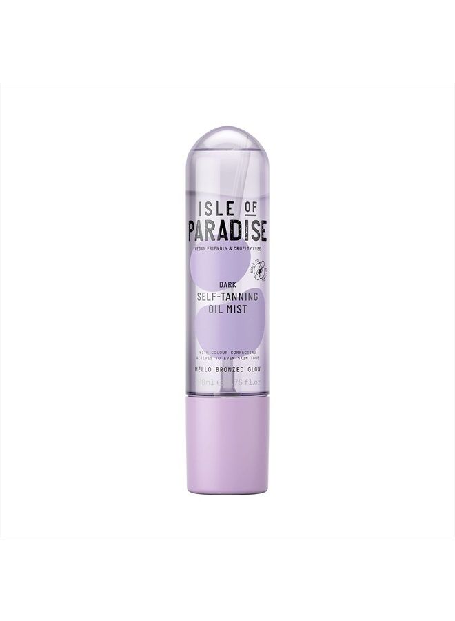 Self Tanning Oil Mist, Dark (Bronzed Glow) - Color Correcting Self Tan Spray, Vegan, Cruelty Free, 6.76 Fl Oz