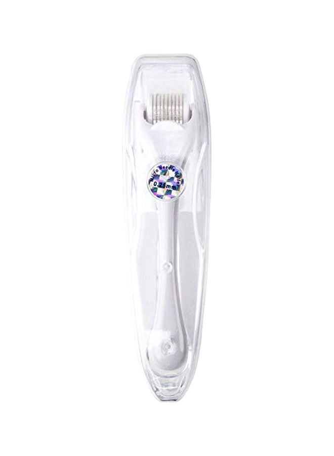 Micro Derma Face Roller White/Silver