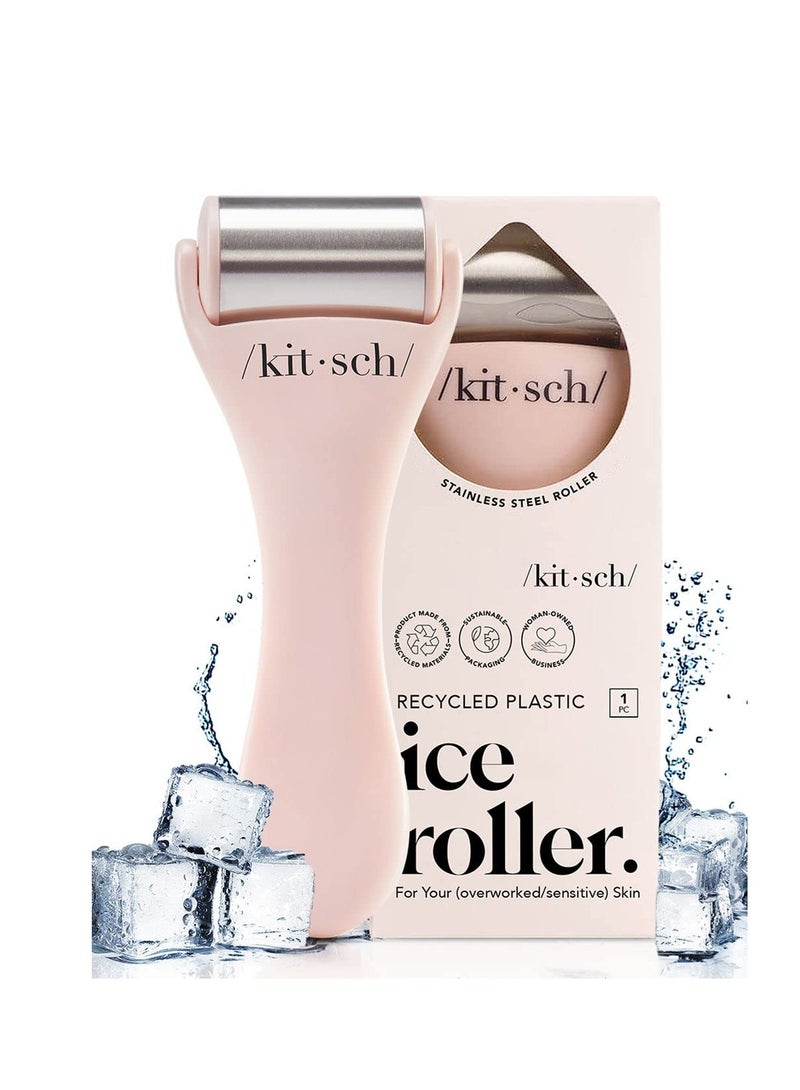 Kitsch Ice Roller for Face & Eye Puffiness, Cold Skin Care for Facial Lymphatic Drainage, Dark Circles & Migraine Relief, Self Tool for Wrinkles, Valentines Day Gifts for Women Face Massager (Pink)