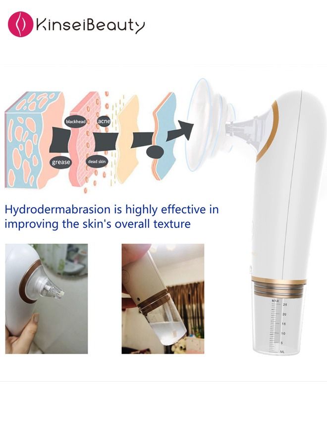 Blackhead Remover 4-In-1 Facial Pore Blackhead Remover Vacuum Cleaning Instrument Golden