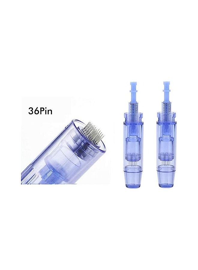 36 Pins Cartridges - Microneedling Pen Electric Auto Cartridges Disposable  10pcs