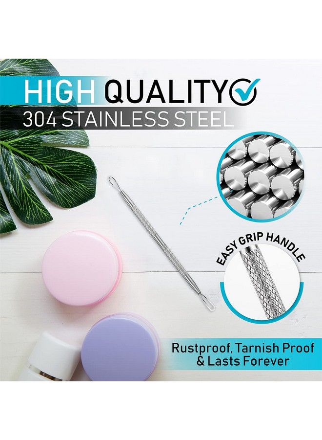 Blackhead Remover Pimple Extractor Popper Tool Acne Comedone Blackhead Blemish Whitehead Popping Zit Removing For Nose Face 304 Stainless Steel