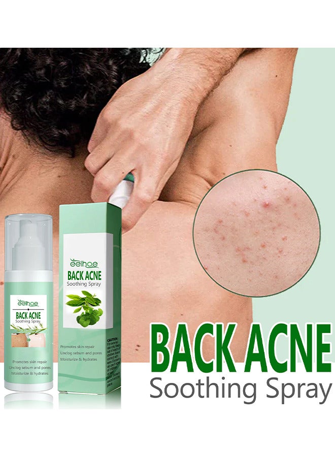 120ML Back Acne Treatment Soothing Spay, Back Acne Spray, Niacinamide Spray, Body Acne Treatment with Herbal Formula, Tea Tree Oil Spray, Body Acne Treatment Spray For Teens, Gentle On Skin