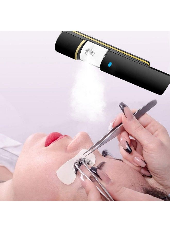 Premium Nano Mister & Mini Cool Nano Facial Steamer Lonic Nano Mist Sprayer For Hydrating The Skin Portable Face Nebulizer Sliding Facial Mister Eyelash Mister For Lash Extensions