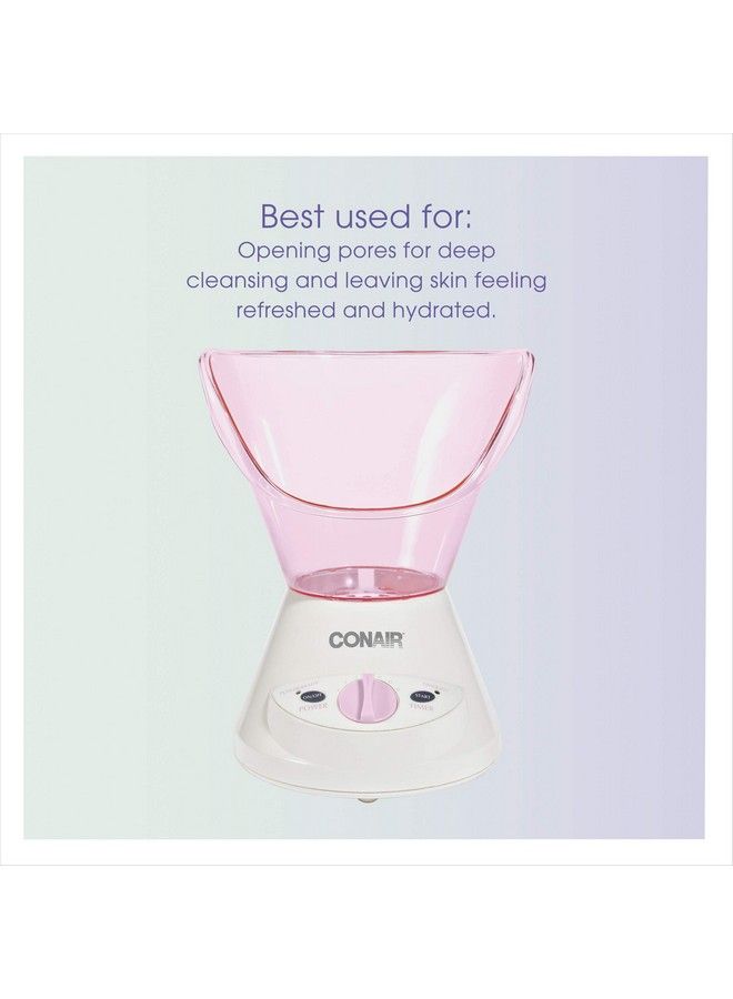 True Glow By Conair Gentle Mist Moisturizing Facial Steamer With Cleansing Brush